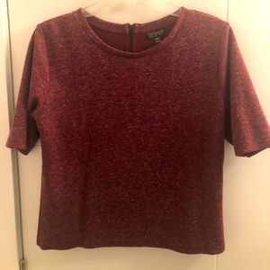 Topshop maroon T-shirt